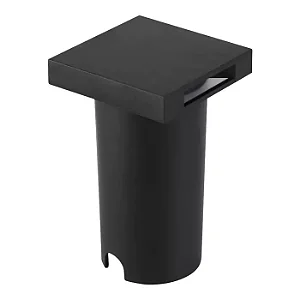 BALIZADOR UNIQUE 2058 QUADRADA COR PRETO COM 2 FACHOS LED 1W 3000K 35LM BIVOLT IP67 55X55X90MM - 300