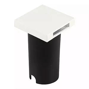 BALIZADOR UNIQUE 2058 QUADRADA COR BRANCO COM 2 FACHOS LED 1W 3000K 35LM BIVOLT IP67 55X55X90MM - 301