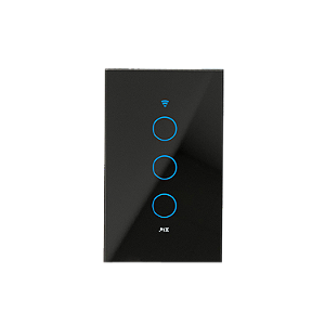INTERRUPTOR SMART PIX 3 MODULOS TOUCH COR PRETO - 3.650.6805