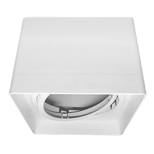 PLAFON FENIX BOX QUADRADO ABS + ANTI UV COR BRANCO PARA 1L AR111 GU10 150X150X115MM - 3.650.6982