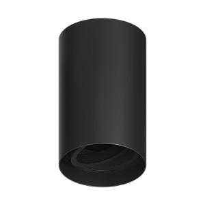 PLAFON FENIX BOX REDONDO ABS + ANTI UV COR PRETO PARA 1L MR16 GU10 D.80X125M - 3.650.6118