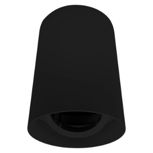 PLAFON FENIX BOX REDONDO ABS + ANTI UV COR PRETO PARA 1L PAR20 E-27 D.105X145MM - 3.650.6977