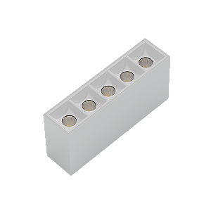 PLAFON VIGO SOBREPOR COR BRANCO LED 5 FOCO 30° 10W 2700K 750LM 127/220V IRC-90 136X35X65MM - 3.650.8512