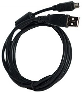 Cabo de dados USB CB-USB5, CB-USB6 (p/ Olympus SZ-10, SP-800UZ, Stylus Tough 3000,6000,8000 e outras)