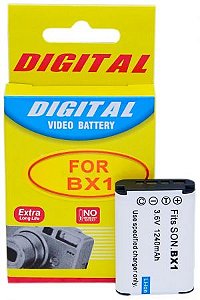 Bateria Compatível com Sony NP-BX1 para Cyber-shot DSC-HX50, HX300, WX300, RX100, HDR-AS10, AS15, AS30 e outras