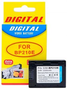 Bateria Compatível com Samsung IA-BP210E, IA-BP105R (p/ HMX-H200, H305, S10, S15, F54, F80, F90, F900 e outras)
