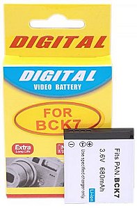 Bateria Compatível com Panasonic DMW-BCK7, DMW-BCK7E (p/ Lumix FX77 FX78 FX90 FP5 FP7 e outras)