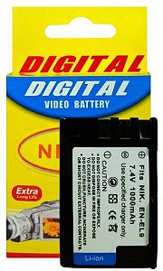 Bateria Compatível com Nikon EN-EL9, EN-EL9a (para D40, D40x, D60, D3000, D5000 e outras)