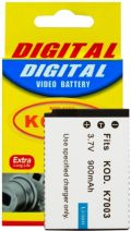 Bateria Compatível com Kodak Klic-7003 para EasyShare M380, M381, M420, V803, V1003, Z950 e outras