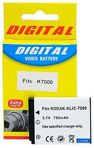 Bateria Compatível com Kodak Klic-7000 (para Easyshare M590, Slice e outras)