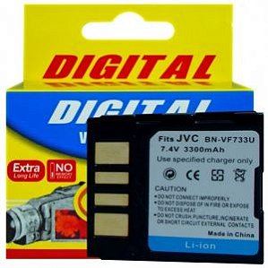 Vhbw Batteria Da 3300mAh Per JVC BN-V428U, BN-V438 – Ricambio Per Videocamera Con Ioni Di Litio 7,4V