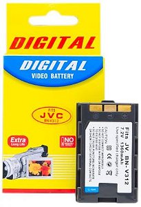 Bateria Compatível com JVC BN-V312U p/ GR-DVM76, DVM79, GR-DVX400, DVX407, DVX408 (substitui BN-V306U)
