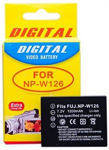 Bateria Compatível com Fuji NP-W126 p/ X-Pro1 X-Pro2 FinePix HS30 HS33 HS35 HS50 EXR e outras