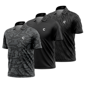 Kit 3 Camisetas Polo V Dry-Fit Sportswear UV 50+ KITCPV#0001