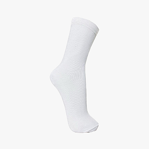 Meia Cano Alto Lisa Branca