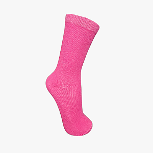 Meia Cano Alto Lisa Rosa Pink