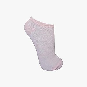 Meia Soquete Básica Rosa Claro