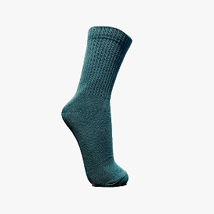 Meia Cano Alto Canelada Verde Palmeiras