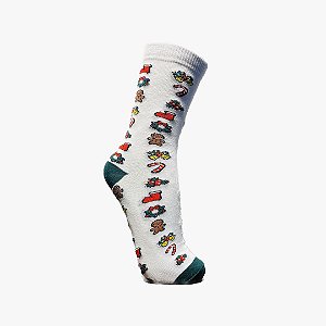 Meia Cano Alto Enfeites de Natal