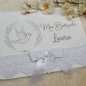 Toalha de batizado (personalizado)