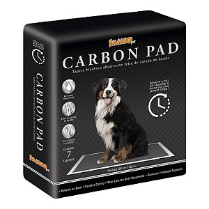 TAPETE HIGIÊNICO CARBON PARA CÃES 30 PCS