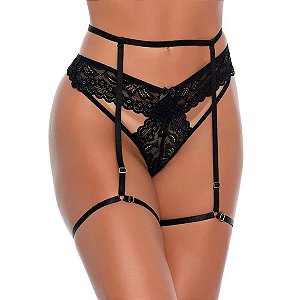 Tanga Silvana Com Liga cor Preta Patitex