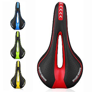 Selim de Bike Banco Confortável em Gel Vazado Mtb Speed Ciclismo