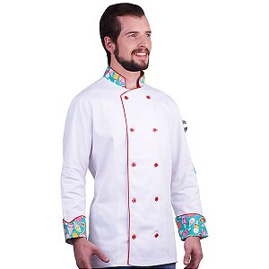 Dólmã Chef Cozinha Branco Picolé 100% Algodão - Dr Chef