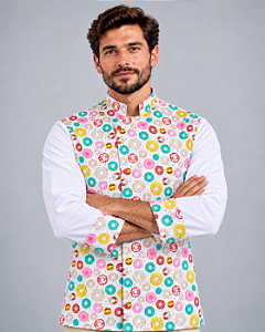 Dólmã Chef Cozinha Donuts Branco Unissex - Dr Chef