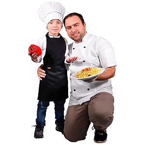 Avental Infantil Chef de Cozinha Corpo Inteiro de 04 a 08 anos - Dr Chef