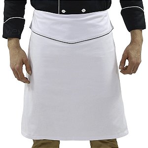 Avental Para Chef de Cozinha Tipo Saia Branco - Dr Chef