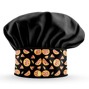 Chapéu Para Chef Cozinha Pizzaoilo Preto - Dr Chef