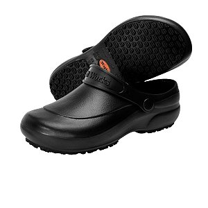 Sapato Preto Para Chef de Cozinha Antiderrapante - Dr Chef