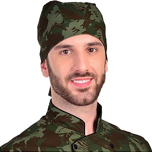 Bandana Para Chef Cozinha Profissional Camuflado - Dr Chef
