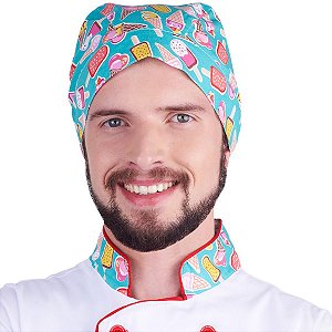 Bandana Para Chef Cozinha Sorveteiro Profissional - Dr Chef