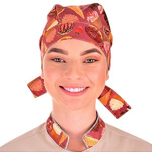 Bandana Chef Cozinha Profissional Doces Chocolates - Dr Chef