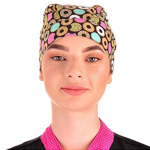 Bandana Para Chef de Cozinha Profissional Donuts - Dr Chef