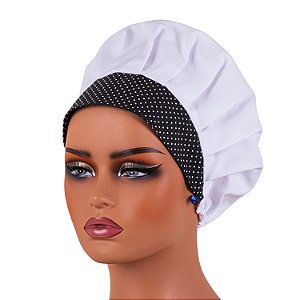 Chapéu Para Chef de Cozinha Tipo Gorro Preto Poá - Dr Chef