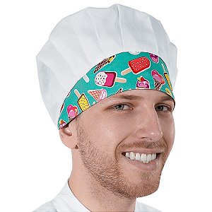 Chapéu Mestre Sorveteiro Profissional Tipo Gorro - Dr Chef