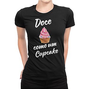 Camiseta Feminina Chef Cozinha Doce Cupcake Rosa - Dr Chef