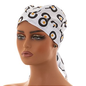 Bandana Para Chef de Cozinha Ovo na Frigideira - Dr Chef