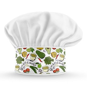 Chapéu Para Chef de Cozinha Guacamole - Dr Chef