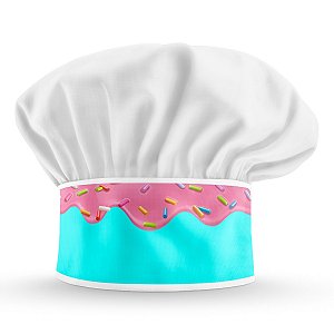 Chapéu Para Chef de Cozinha Doce Chocolate Derretido - Dr Chef