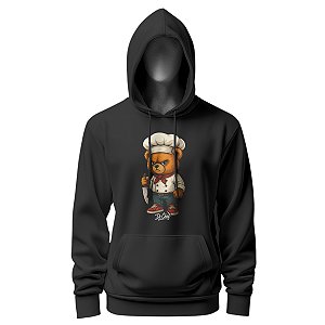 Moletom Chef De Cozinha Unissex Estampa Chef Urso - Dr Chef