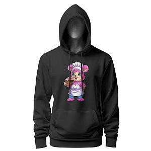 Moletom Chef De Cozinha Unissex Estampa Chef Ursa Rosa - Dr Chef