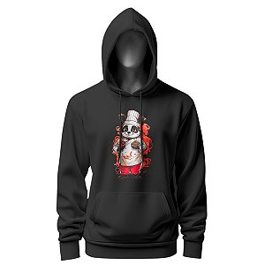 Moletom Chef De Cozinha Unissex Estampa Chef Panda Vermelho - Dr Chef