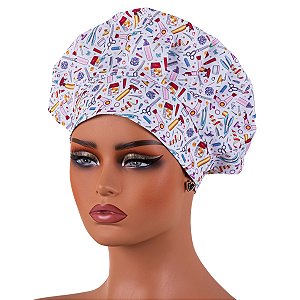 Chapéu Para Profissionais Salão De Beleza Designer Estética Branco - Dr Chef