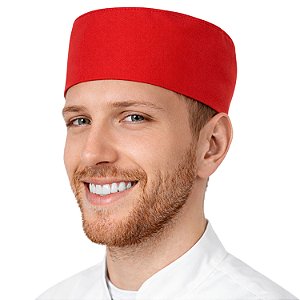 Boina Chef De Cozinha Profissional Unissex Vermelho - Dr Chef