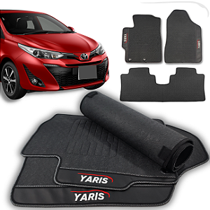 Tapete Yaris 2018 a 2025 - 3 peças - Linha Premium