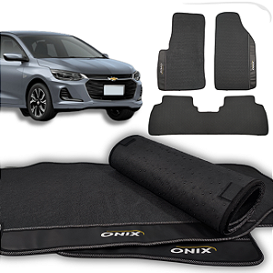 Tapete Onix Plus 2020 a 2024 - 3 peças - Linha Premium